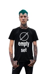 Empty set (Black T) -Clothes for Mathematics Lover - Foremost Gifting Material for Your Friends, Teachers, and Close Ones