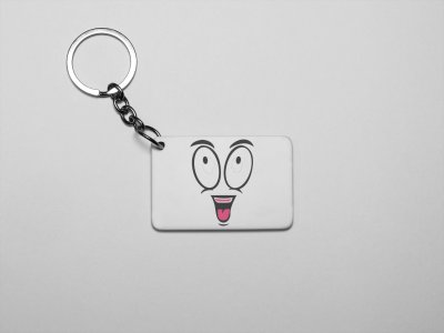 Looking Up Emoji- Emoji Printed Keychains For Emoji Lovers(Pack Of 2)