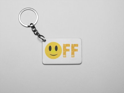 Mood off Emoji- Emoji Printed Keychains For Emoji Lovers(Pack Of 2)