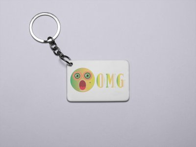 Shocked Emoji- Emoji Printed Keychains For Emoji Lovers(Pack Of 2)