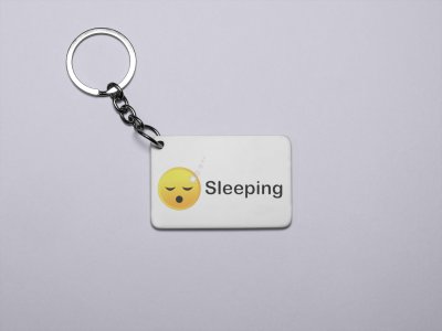 Sleeping Emoji- Emoji Printed Keychains For Emoji Lovers(Pack Of 2)
