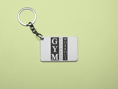 Gym, Fitness, Workout - Printed Keychains for gym lovers(Pack of 2)