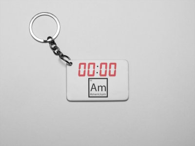 Zero:Zero Am -Printed Keychains For Mathematics Lover(Pack of 2)