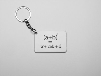 (a+b)2=a2+2ab+b2 -Printed Keychains For Mathematics Lover(Pack of 2)