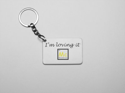 I'm loving it -Printed Keychains For Mathematics Lover(Pack of 2)