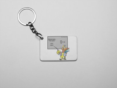 DR/TR=VR-Printed Keychains For Mathematics Lover(Pack of 2)