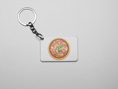 Pizza-Printed Keychains For Mathematics Lover(Pack of 2)