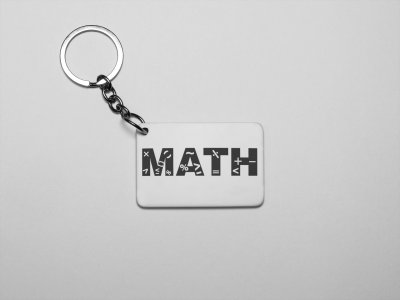 Math, Symbols In Between-Printed Keychains For Mathematics Lover(Pack of 2)