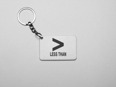 Less Than -Printed Keychains For Mathematics Lover(Pack of 2)