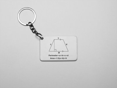 Quadrilateral -Printed Keychains For Mathematics Lover(Pack of 2)