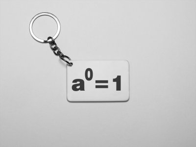 a Degree=1 -Printed Keychains For Mathematics Lover(Pack of 2)