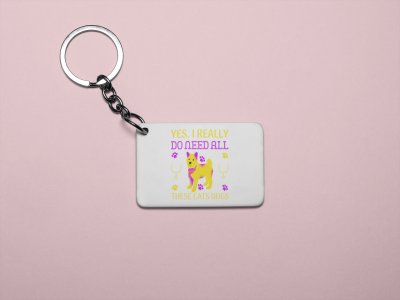 Yes,I really do need all these cats dogs -printed Keychains for pet lovers(Pack of 2)