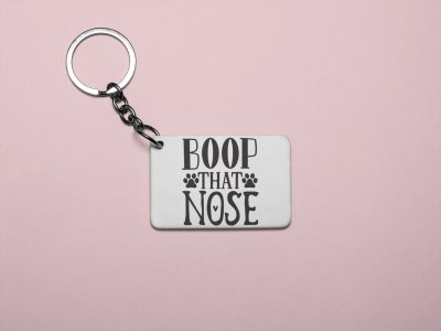 Boop that nose -printed Keychains for pet lovers(Pack of 2)