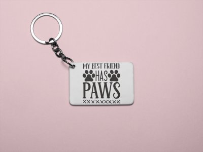My Bestfriends has paws-printed Keychains for pet lovers(Pack of 2)