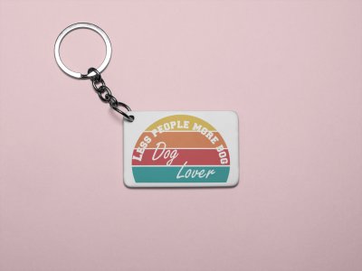 Less people more dog -printed Keychains for pet lovers(Pack of 2)