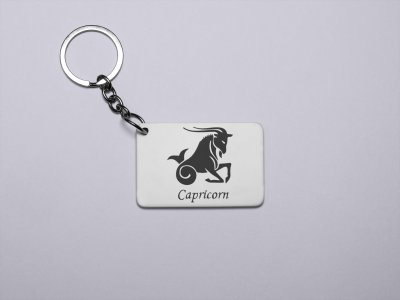 Capricorn symbol - Zodiac Sign Printed Keychains For Astrology Lovers(Pack of 2)