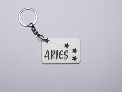 Aries stars - Zodiac Sign Printed Keychains For Astrology Lovers(Pack of 2)