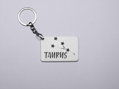 Taurus stars - Zodiac Sign Printed Keychains For Astrology Lovers(Pack of 2)