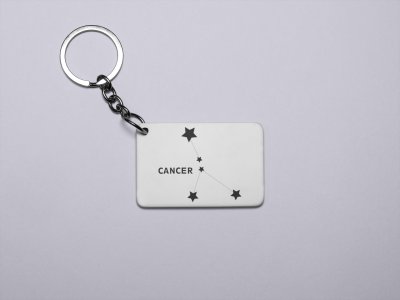 Cancer stares - Zodiac Sign Printed Keychains For Astrology Lovers(Pack of 2)
