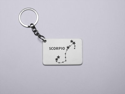Scorpio stars - Zodiac Sign Printed Keychains For Astrology Lovers(Pack of 2)