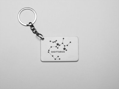 Sagittarius stars - Zodiac Sign Printed Keychains For Astrology Lovers(Pack of 2)
