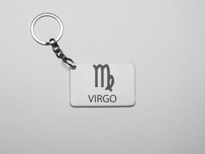 Virgo - Zodiac Sign Printed Keychains For Astrology Lovers(Pack of 2)