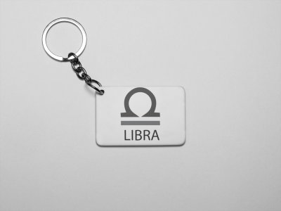 Libra - Zodiac Sign Printed Keychains For Astrology Lovers(Pack of 2)
