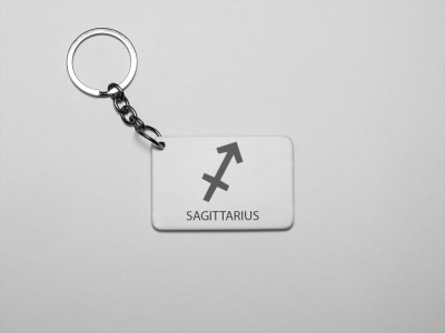 Sagittarius - Zodiac Sign Printed Keychains For Astrology Lovers(Pack of 2)