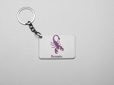 Scorpio, Pisces, Intense couple - Zodiac Sign Printed Keychains For Astrology Lovers(Pack of 2)
