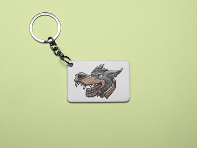 Angry fox - Printed animated creature Keychains For Animation Lovers(Pack of 2)