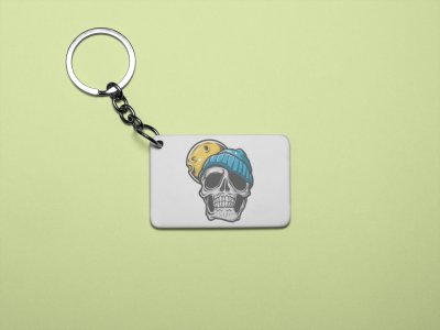 Skull with cap - Printed animated creature Keychains For Animation Lovers(Pack of 2)