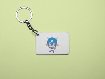 Captain America - Printed animated creature Keychains For Animation Lovers(Pack of 2)