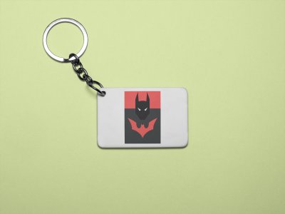 Batman (BG Red) - Printed animated creature Keychains For Animation Lovers(Pack of 2)