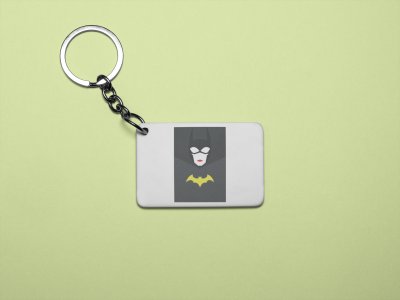Batwoman (BG Black) - Printed animated creature Keychains For Animation Lovers(Pack of 2)