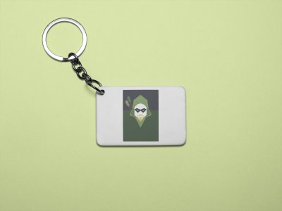 Green hoodie man - Printed animated creature Keychains For Animation Lovers(Pack of 2)