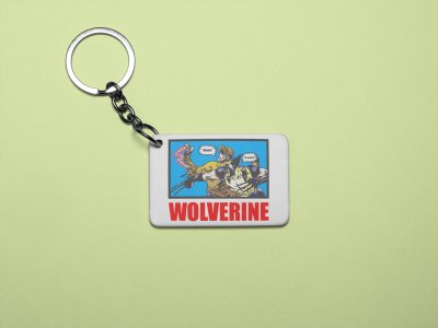 Wolverine fighting - Printed animated creature Keychains For Animation Lovers(Pack of 2)