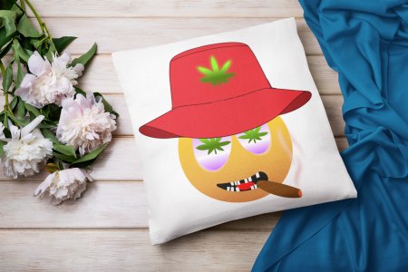 Thug Emoji - Emoji Printed Pillow Covers For Emoji Lovers(Pack Of Two)