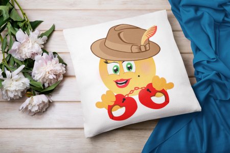 See The Handcuff Emoji - Emoji Printed Pillow Covers For Emoji Lovers(Pack Of Two)