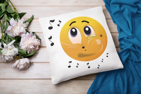 Remembering Music Emoji - Emoji Printed Pillow Covers For Emoji Lovers(Pack Of Two)