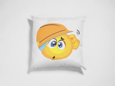 Engineer Emoji - Emoji Printed Pillow Covers For Emoji Lovers(Pack Of Two)