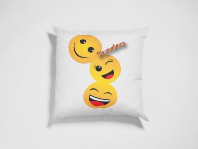 Triplets Emojis - Emoji Printed Pillow Covers For Emoji Lovers(Pack Of Two)