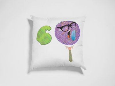 Strong Man in Violet Emoji - Emoji Printed Pillow Covers For Emoji Lovers(Pack Of Two)
