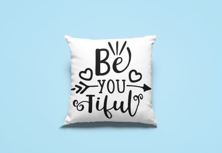 Be-you-tiful-Printed Pillow Covers For Pet Lovers(Pack Of Two)