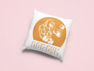 Dog gym -Printed Pillow Covers For Pet Lovers(Pack Of Two)