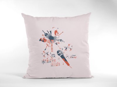 Music mania - Special Printed Pillow Covers For Music Lovers(Combo Set of 2)