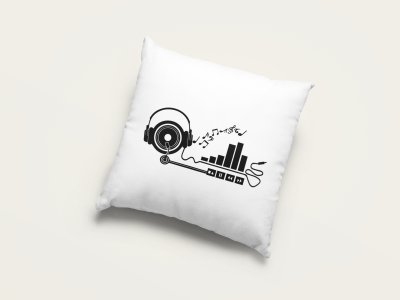 Bar Diagram Musical instrument - Special Printed Pillow Covers For Music Lovers(Combo Set of 2)