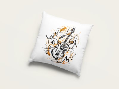 Rock n roll - Special Printed Pillow Covers For Music Lovers(Combo Set of 2)