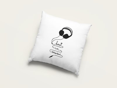 Lost In Music - Special Printed Pillow Covers For Music Lovers(Combo Set of 2)