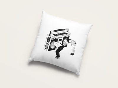 People Stuck In Radio - Special Printed Pillow Covers For Music Lovers(Combo Set of 2)