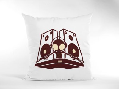 Speaker with ghost - Special Printed Pillow Covers For Music Lovers(Combo Set of 2)